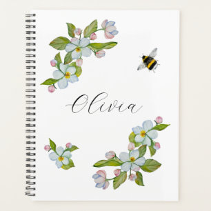 Agenda Flores acuáticas de árboles de jardín y abejorros