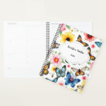 Agenda Flores acuáticas patrón jardín personal<br><div class="desc">Flores acuarelas patrón jardín personal Planner. Puede personalizarlo y agregar su propio texto y año.</div>