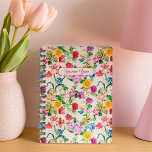 Agenda Flores alegres Flores Florales Femeninas Florales<br><div class="desc">Planee sus días en singularidad y elegancia con nuestro pintoresco planificador femenino de flores silvestres. Este organizador de diseño distintivo combina la funcionalidad con un encanto lúdico, proporcionando una manera elegante de gestionar su programación. Aumente su rutina de planificación con este planificador único y de moda, añadiendo un toque de...</div>