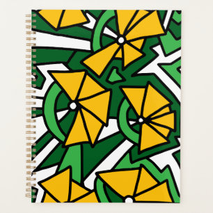 Agenda Flores amarillas Doodle Art