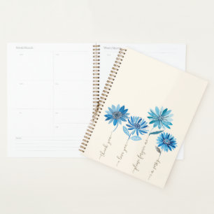 Agenda Flores azules de Ho'oponopono y Bohemian