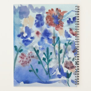 Agenda Flores azules intuitivas