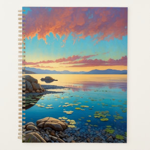 Agenda Flores Coloridas del Lago de Montaña Arte