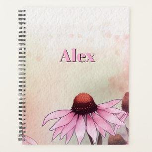 Agenda Flores Dazy de Acuarela Moderna & personalizar