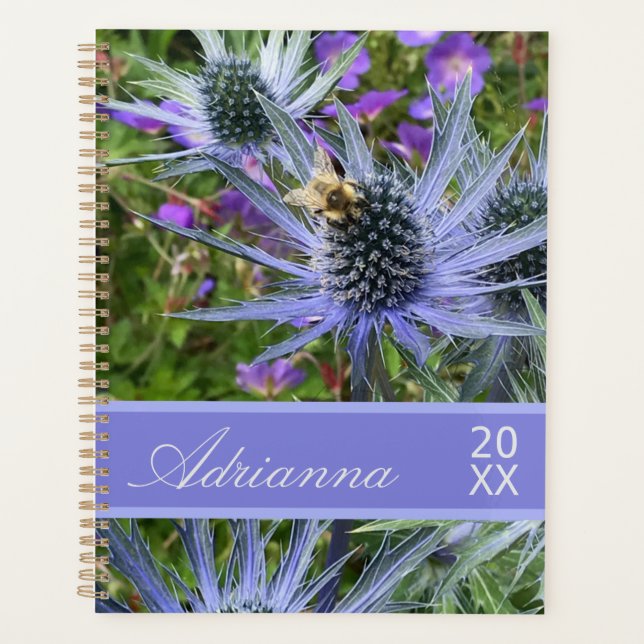 Agenda Flores de abejas y moradas botánicas mensuales y s (Anverso)
