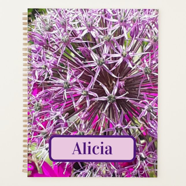 Agenda Flores de alio y verano personalizadas (Anverso)