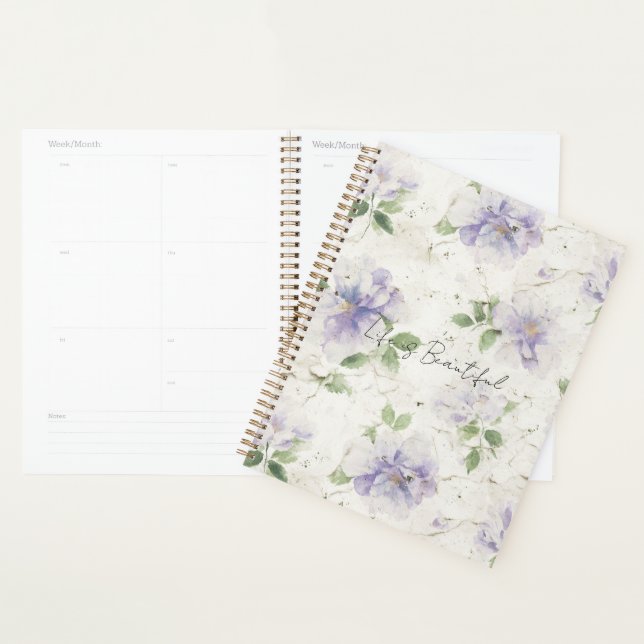Agenda Flores de lavanda morada bonitas (Demostración)