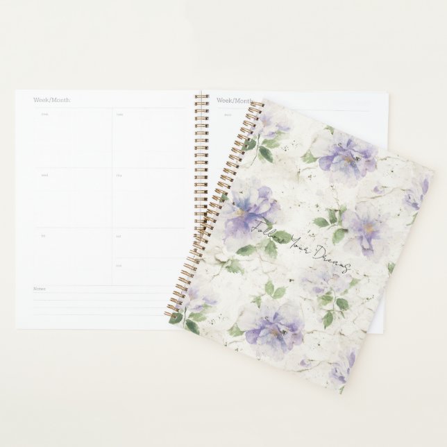 Agenda Flores de lavanda morada bonitas (Demostración)