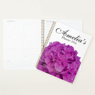 Agenda Flores de magenta rosa rosadas de frambuesa
