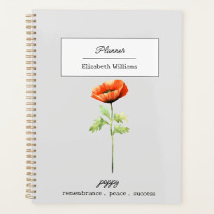 AGENDA FLORES DE NACIMIENTO DE POBRE DE AGOSTO PERSONALIZ