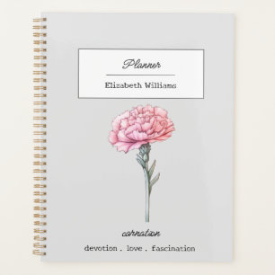 AGENDA FLORES DE NACIMIENTO PERSONALIZADOS DE ENERO