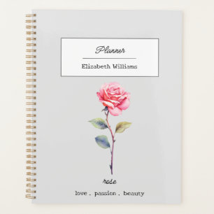 AGENDA FLORES DE NACIMIENTO ROSA DE JUNIO PERSONALIZADOS