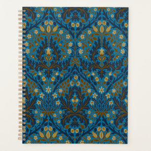 Agenda Flores de Otoño Azules y Turquesa de William Morri