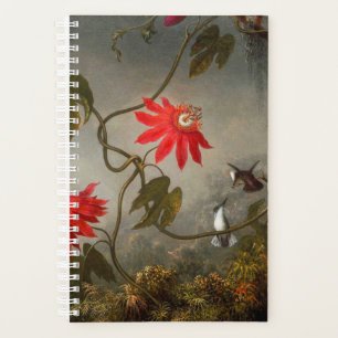 Agenda Flores de pasión con cabeza de Hummingbirds