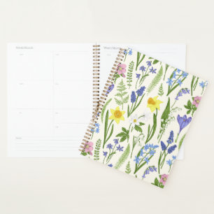Agenda Flores de primavera vintage