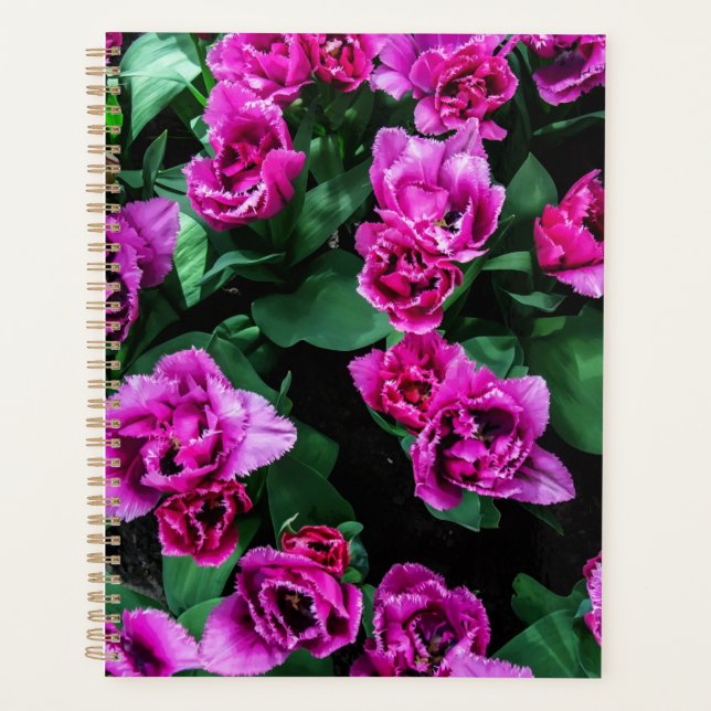 Agenda Flores de tulipanes rosados (Anverso)