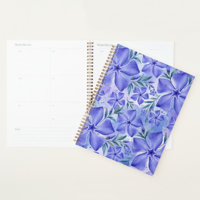Agenda Flores de Vinca Azul Violeta Vinca (Demostración)