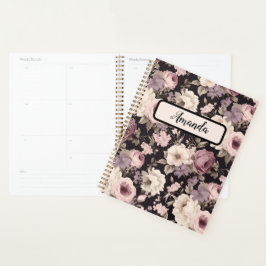 Agenda Flores diminutas con patrones florales femeninos s