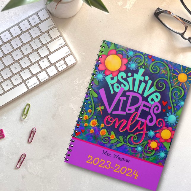 Agenda Flores divertidas de vibraciones positivas de prof (Subido por el creador)