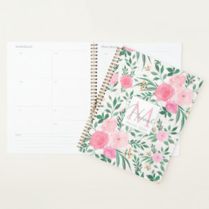 Agenda Flores Elegantes De Color Blanco Rosado Flora Acuá