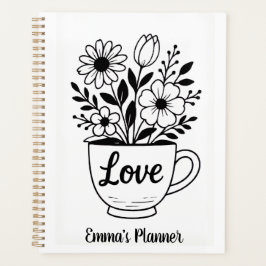 Agenda Flores en una taza de té