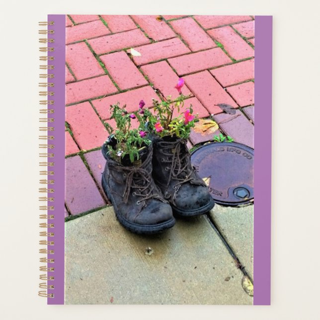 Agenda Flores en viejos botes (Anverso)