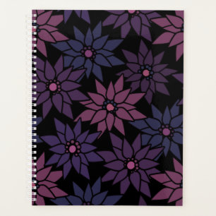 Agenda Flores florales abstractas personalizado romántico