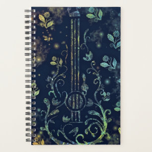 Agenda Flores Guitarra Arte - Romántico