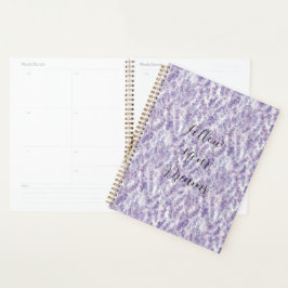 Agenda Flores Lilas Bonitas  