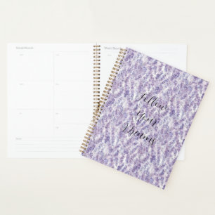 Agenda Flores Lilas Bonitas