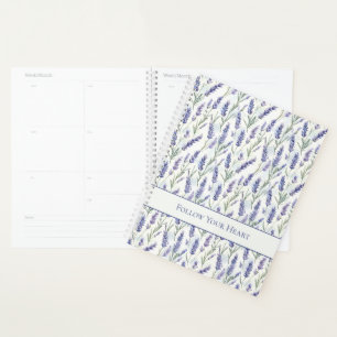 Agenda Flores Lilas Moradas Románticas y Bonitas