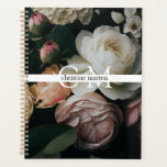 Agenda Flores monográficas mínimas modernas<br><div class="desc">Moderno,  mínimo,  monograma,  flores Planner,  hermoso regalo para navidades para su familia y amigos. ¡O para que empieces en un feliz año nuevo!</div>