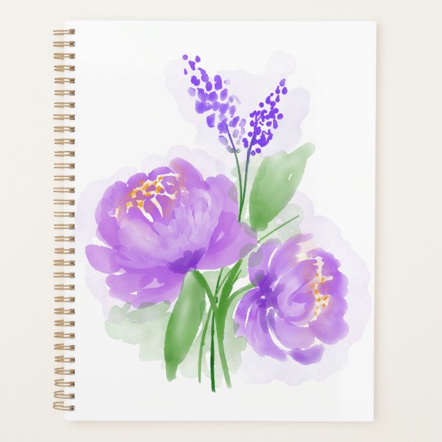 Agenda Flores moradas (Anverso)