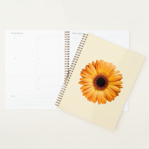 Agenda Flores Naranja Gerbera