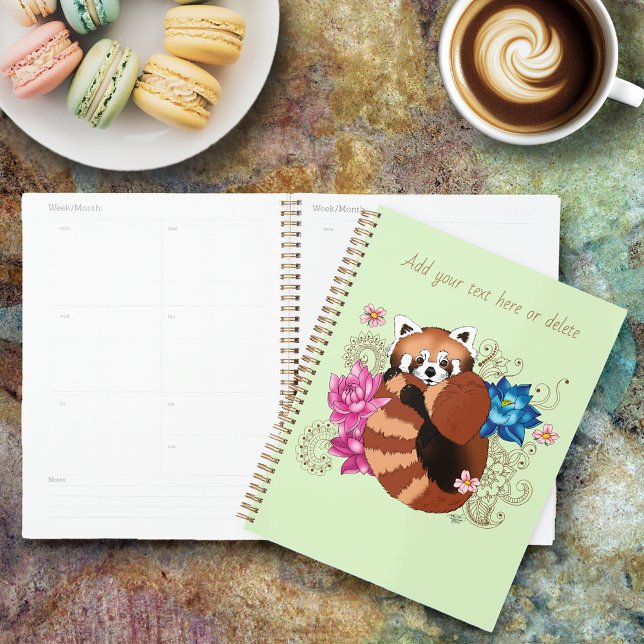 Agenda Flores Red Panda Lotus Henna (Subido por el creador)