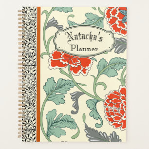Agenda Flores rojas rusticas de Guay Boho Vintage