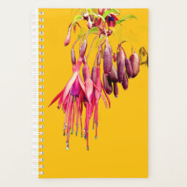 Agenda Flores rojas y violetas