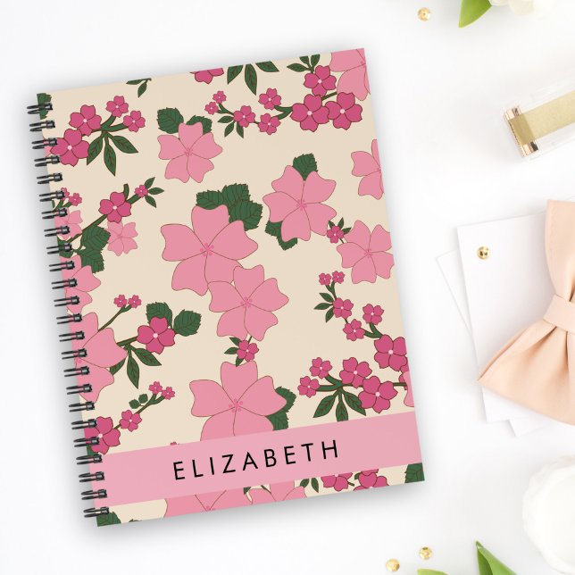 Agenda Flores Rosa, Patrón De Flores, Su Nombre (Subido por el creador)