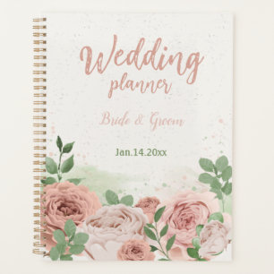 Agenda flores rosadas de rubor vegetación botánica boda