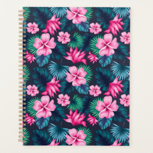 Agenda Flores rosas con hojas verdes Partern-79066