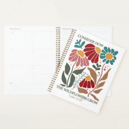 Agenda Flores silvestres Biblia Verse