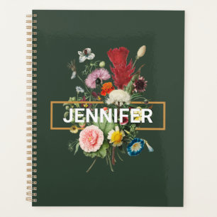 Agenda Flores silvestres de colores de estilo vintage