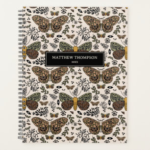 Agenda Flores silvestres de polilla moderna Modelo abstra