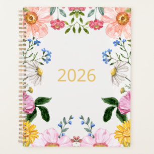 Agenda Flores silvestres para la planificación semanal de