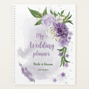 Agenda Flores verdes moradas bonitas