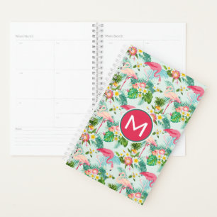 Agenda Flores Y Aves Tropicales Añadir su inicial