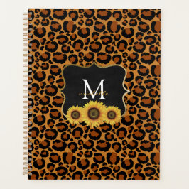 Agenda Flores y leopardo personalizados