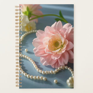 Agenda Flores y perlas elegantes