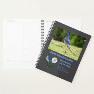 Agenda Florida Scrub Jay Family Reunion Monograma Foto