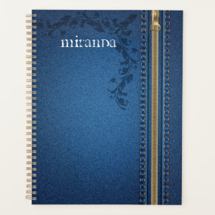 Agenda Flourish Pintado Jeans Denim